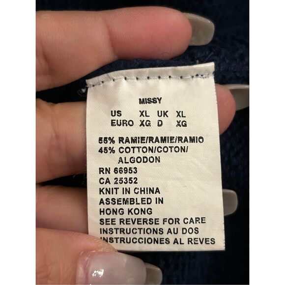 Vintage Leslie Fay Embroidered Sweater Vest XL pearl button Boho Cottagecore coq - Picture 4 of 7